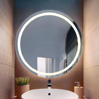 Globo 84033 - LED Димируем огледало с подсветка RIVAS LED/10W/230V 4000K Ø 55 см (GL8005)