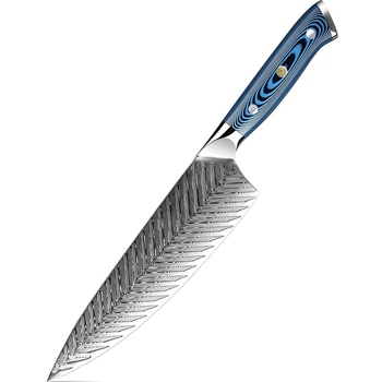HARAHU Дамаски кухненски нож TU-37509 - Chef / Синя KP37509 (TU-37509)