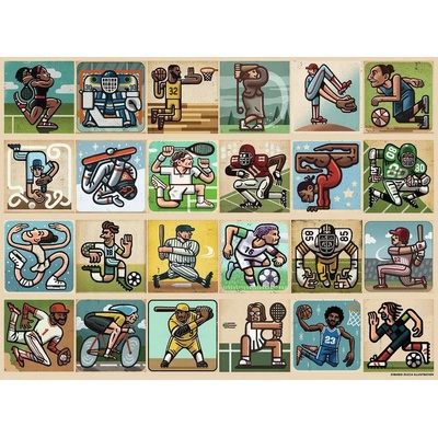 RAVENSBURGER Úžasní sportovci XXL 300 dielov