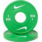 Nike strength Тежести Nike Strength Change Plates 2 x 1 kg green/white