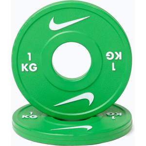 Nike strength Тежести Nike Strength Change Plates 2 x 1 kg green/white