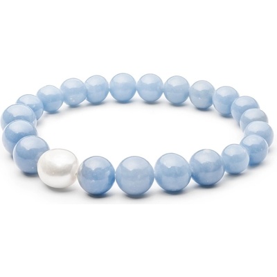 Gaura Pearls Selena sladkovodní perla Angelit 194-47B modrý