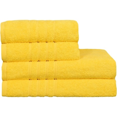 Finer Bavlněný ručník a osuška Finer žlutá 50 x 95 cm žlutá