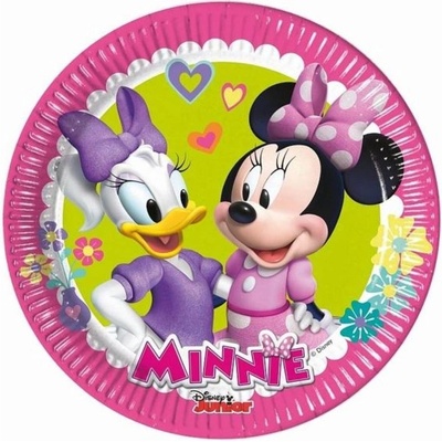 Papírové talíře myška Minnie Minnie Happy Helpers , 20 cm, GoDan