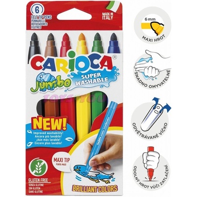 Carioca Jumbo 6barev 40568