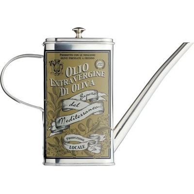 KitchenCraft World of Flavours Nerezová konvička na olej s tenkou hubičkou 500 ml