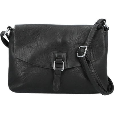 Trendy dámská koženková crossbody kabelka Derika černá
