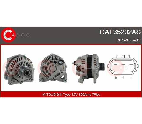 Alternátor CASCO CAL35202AS