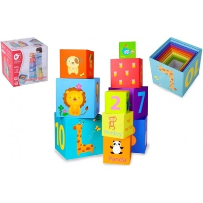 InnoVibe Kubus pyramida skládanka hranatá karton 10ks