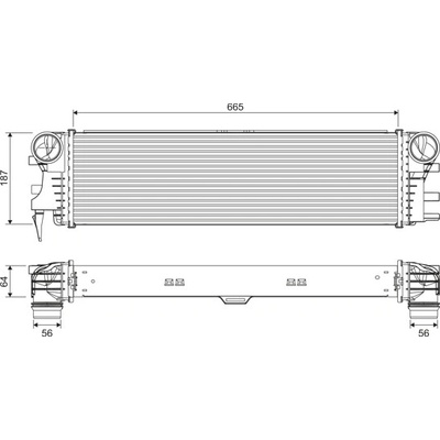 Chladič turba VALEO 818311