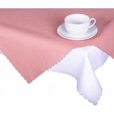 Forbyt Ubrus s nešpinivou úpravou Jednobarevný Deštík červený 130x160cm