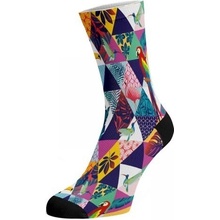 Walkee TRIANGLE VISION bavlnené potlačené veselé ponožky