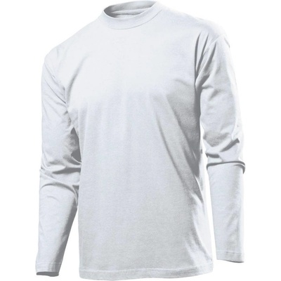 Stedman pánske tričko Classic s dlhými rukávmi biela
