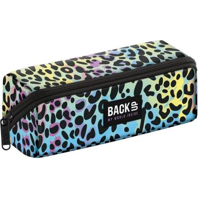 BackUP Ученически несесер BackUp 8 K - Rainbow Leopard, 1 цип (710438)