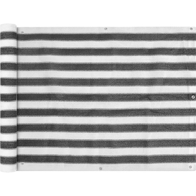 Petrashop Balkónová zástěna HDPE 90x400 cm antracitovo-bílá