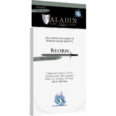 Протектори за карти Paladin Card Protection - Beorn, Specialist D, 68x120mm (55 бр. ) (PALBEOCLR1)