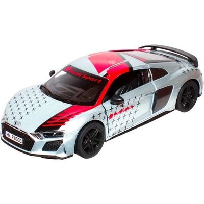 Kinsmart Audi R8 Coupé 2020 Livery EditionBarva: stříbrná1:36