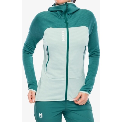 Millet Fusion Grid Hoodie seaweed/bottle