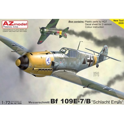 AZmodel Messerschmitt Bf 109 E-7/B Schlacht Emils 1:72