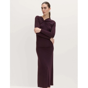 Marks & Spencer Прилепнала джърси midaxi рокля с възли и набиране Marks & Spencer кафяво Marks & Spencer | Kafyav | ЖЕНИ | 8 REG