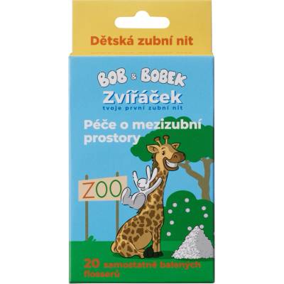 Bob & Bobek Bob a Bobek Zvířáček detská zubná niť 20 ks