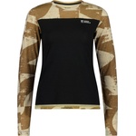 Mons Royale Фланелка с дълъг ръкав за колоездене Mons royale Women's Diversion Merino Bike Jersey L/S Cycling jersey - MR Grunge / Black - размер XS (156-2457-0611)