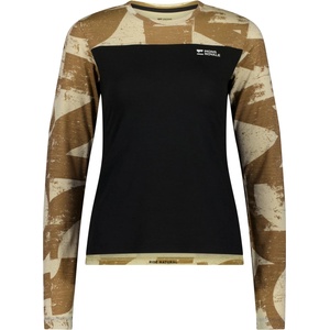 Mons Royale Фланелка с дълъг ръкав за колоездене Mons royale Women's Diversion Merino Bike Jersey L/S Cycling jersey - MR Grunge / Black - размер XS (156-2457-0611)