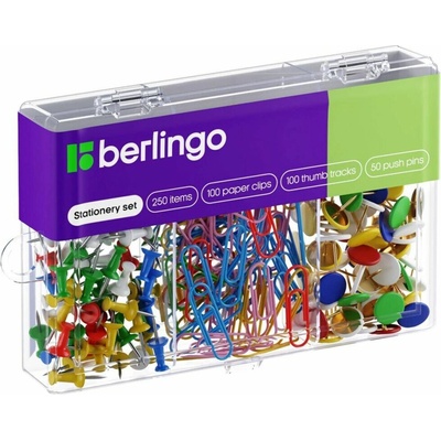 Berlingo Kancelářské sponky sada 250 ks