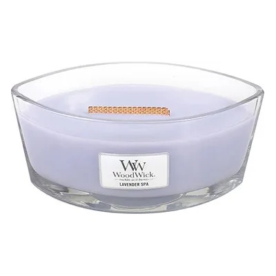 WoodWick Lavender Spa ароматна свещ с дървен фитил 453, 6 гр