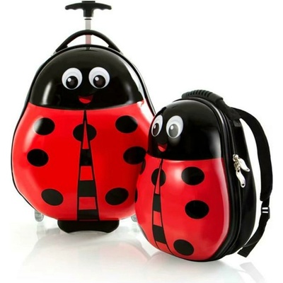 HEYS Детски куфар Heys Travel Tots Lady Bug - комплект раница и куфар Heys | Cherven | Момчешки | UNI
