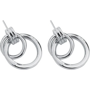 Silenti Jewelry Сребърни обеци "Методичност