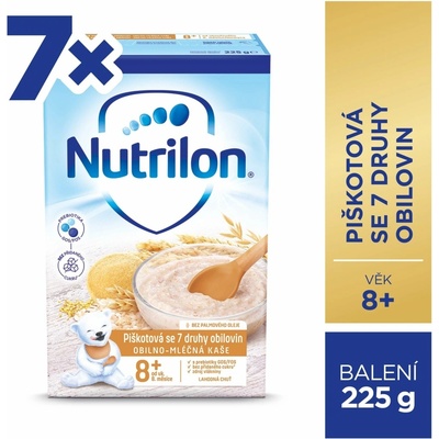 Nutrilon Pronutra Piškotová se 7 druhy obilovin 7 x 225 g