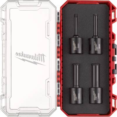 Diamantové jádrové vrtáky pr. 6 ÷ 14 mm Milwaukee DIAMOND MAX upínání M14 - 4 ks