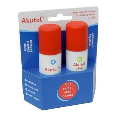 AvePharma Akutol duopack Akutol sprej + Akutol stop sprej 2 x 60 ml