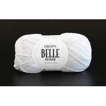 Příze DROPS Belle 01 - bílá