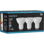 Mexen Nova 3x LED крушка GU10, 7W, Студена - 6500K, 735 lm - L107-GU10-0765-01x03 (L107-GU10-0765-01x03)