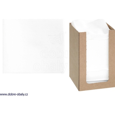 Wimex Ubrousek PREMIUM bílý v boxu 20x20cm 100ks