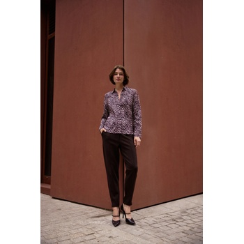 Moodo Розова вискозна риза с леопардов принт Moodo Moodo | Rozov | ЖЕНИ | XXL