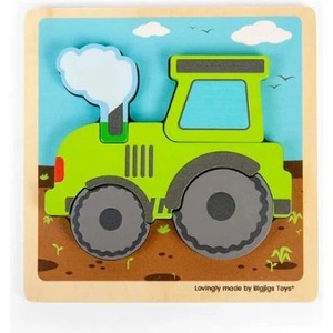 Bigjigs Toys Вложени пъзели Трактор (BJ37023)