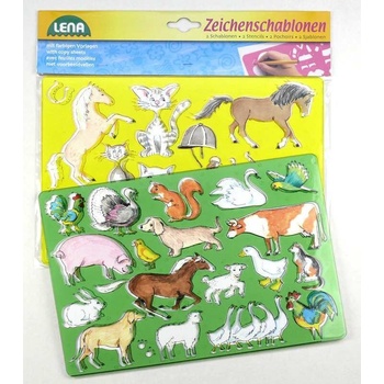 Kreslící šablony koně kočky