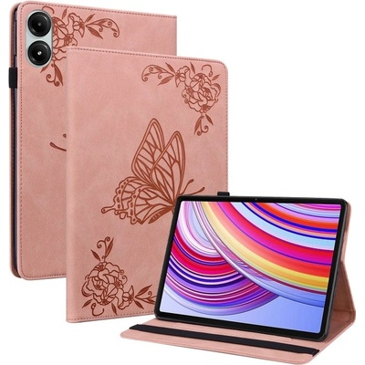 Vsetkonamobil 104275 ART BUTTERFLY Zaklápacie puzdro pre Xiaomi Redmi Pad Pro / Pad Pro 5G ružové