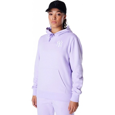 New Era League Essential Hoodie MLB New York Yankees Pastel Lilac/White