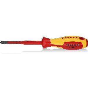 KNIPEX Отвертка PH 2 Slim, VDE 1000V жълто-червена ръкохватка 212мм, Knipex (K982402SL) - xmall