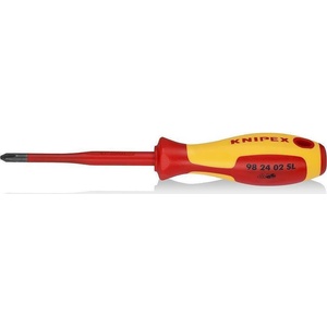 KNIPEX Отвертка PH 2 Slim, VDE 1000V жълто-червена ръкохватка 212мм, Knipex (K982402SL) - xmall