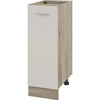 ИРИМ Долен шкаф с една врата и рафт Сити АРС-20 дъб сонома арвен / сатен 30 см