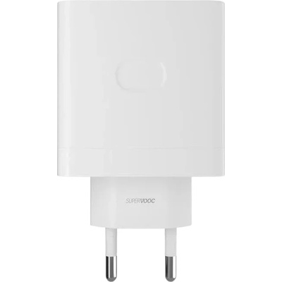 OnePlus Оргинално зарядно за OnePlus SuperVOOC Charger 65W USB бял (5461100114)
