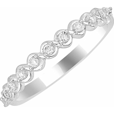 Eppi Bílé diamanty ve zlatém eternity prstenu Lalia R34915