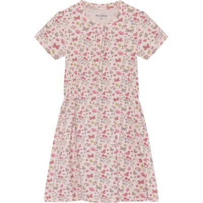 Minymo Детска рокля Minymo Kid's Dress S/S AOP Dress - Raindrops On Roses - размер 92 (EU) (701-4374-0111)