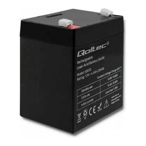 Qoltec 53033 Qoltec Battery AGM 12V 4.5Ah Max. 1.35A