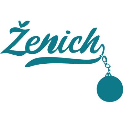 ON-DESIGN Potisk ŽENICH Barva: tmavý tyrkys, Velikost motivu: A5